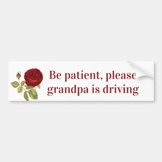 Grandpa Bumper Sticker (Front)