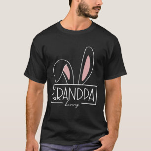 Grandpa Bunny Costume Egg Hunt Family Rabbit Ears T-Shirt