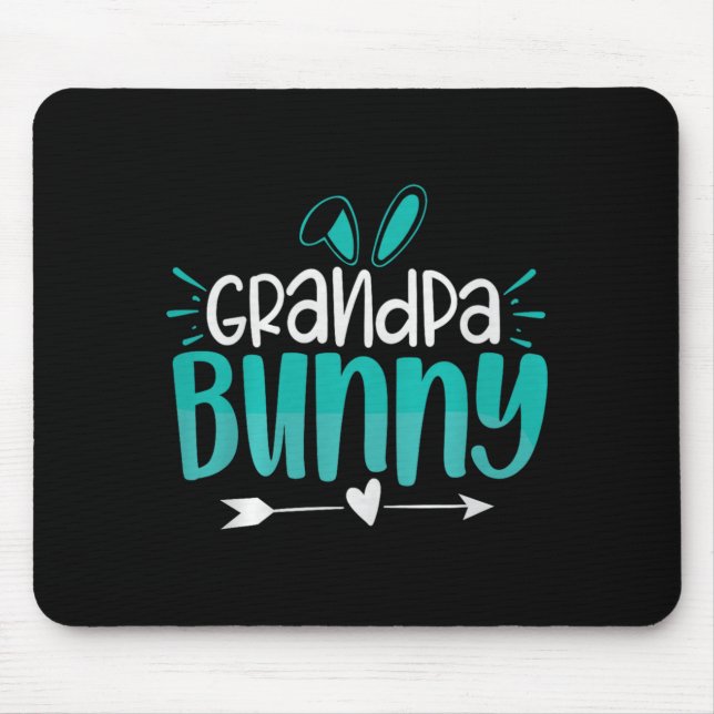 Grandpa Bunny Premium Tri-blend  Mouse Mat (Front)