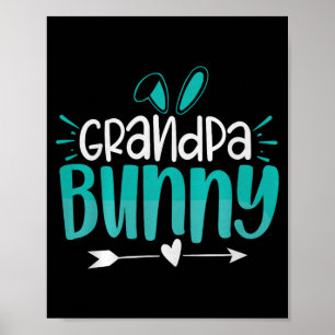 Grandpa Bunny Premium Tri-blend  Poster
