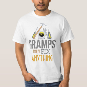 Grandpa Can Fix Anything Funny Custom T-Shirt