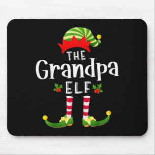 Grandpa Christmas Elf Matching Pajama X-mas Party  Mouse Mat