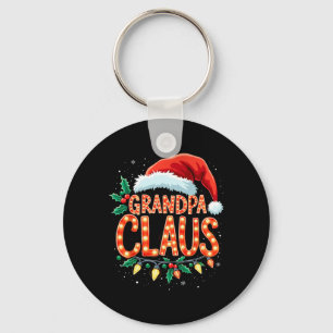 Grandpa Christmas Festive Holiday Key Ring