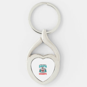 Grandpa Christmas Santa Family Key Ring