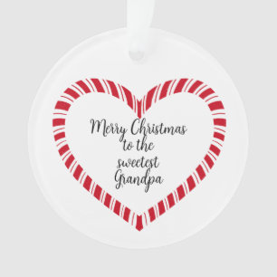 Grandpa Christmas Tree Sweetest  Ornament