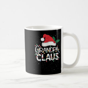 Grandpa Claus Christmas Lights Pajama Family Match Coffee Mug