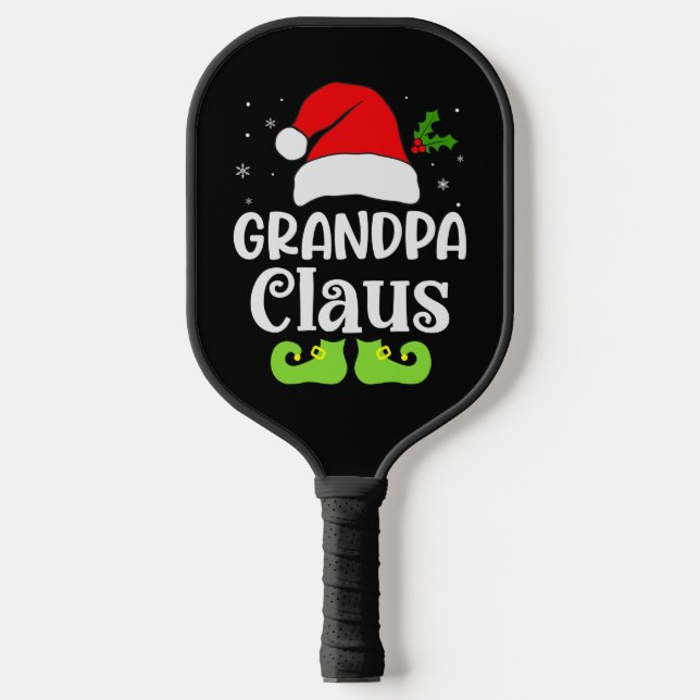 Grandpa Claus Christmas Santa    Pickleball Paddle (Front)