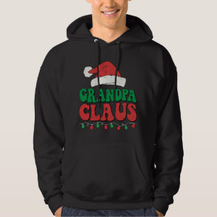 Grandpa Claus Santa Christmas Lights Family Matchi Hoodie