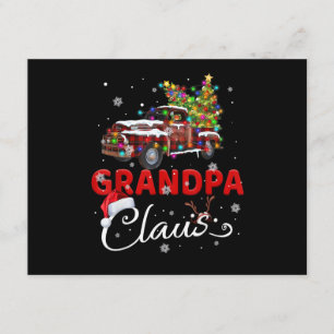 Grandpa Claus Truck Santa Christmas Family Santa M Enclosure Card