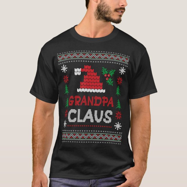 Grandpa Claus Ugly 	 Edition T-Shirt (Front)
