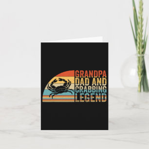 Grandpa Dad And Crabbing Legend Card
