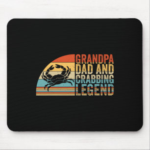 Grandpa Dad And Crabbing Legend Mouse Mat
