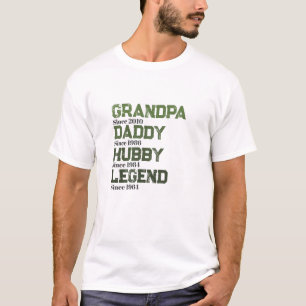 Grandpa Daddy Hubby Legend T-Shirt