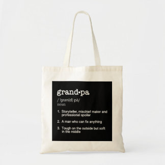 GrandPa Definition - Dictionary Meaning  Tote Bag