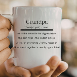 Grandpa definition, grandpa father's day  coffee mug