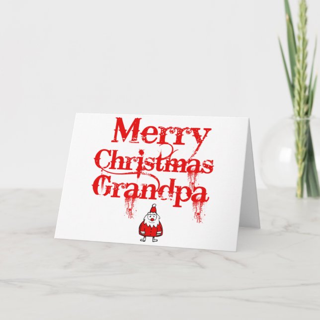 grandpa design holiday card (Front)