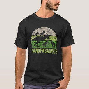 Grandpa Dinosaur Dad Gift Tee Funny 4 Four Kid Gra