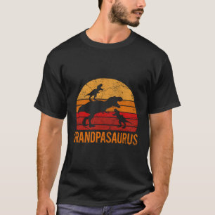 Grandpa Dinosaur Daddy 2 Two Grandpasaurus T-Shirt