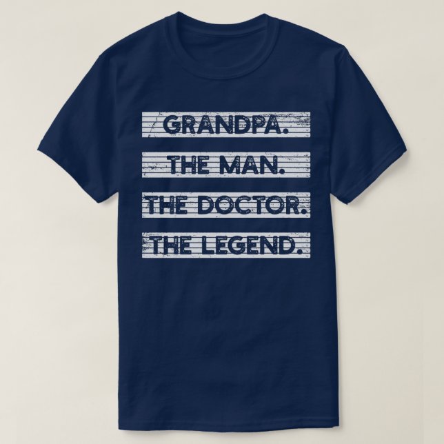 Grandpa Doctor Fatherx27s Day 1 T-Shirt (Design Front)