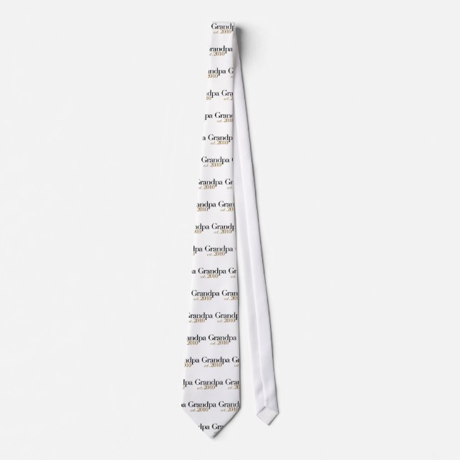 Grandpa Est 2010 Tie (Front)