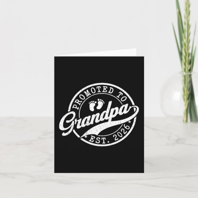 Grandpa Est 2026 Announcement Promoted To Grandpa  (Front)