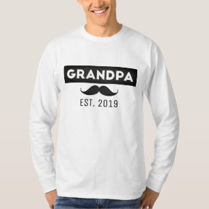 Grandpa est. any year custom - great Father's Day T-Shirt