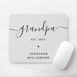 Grandpa Est Custom New Grandpa Gifts Mouse Mat