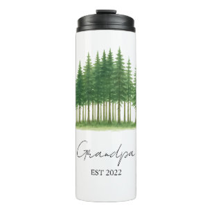 Grandpa Est. [Year] – Custom Gift for Grandfathers Thermal Tumbler