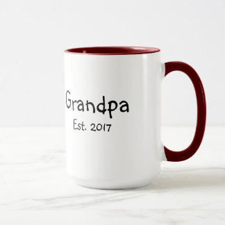 Grandpa - Established 2017 - 15 oz Coffee Mug