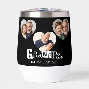 Grandpa Established 3 Photo Gift For Grandfather