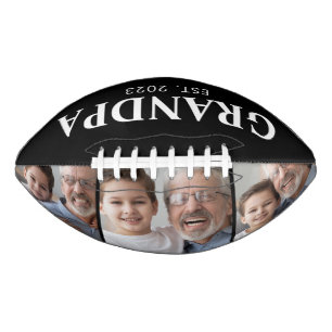 Grandpa Established 3 Photo Grandparents Day American Football
