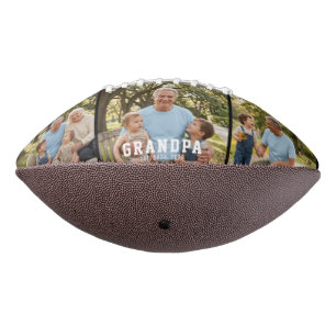 Grandpa Established Bold Modern Black 3 Photo American Football