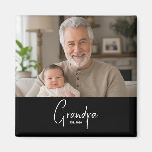 Grandpa Established Gift  Magnet