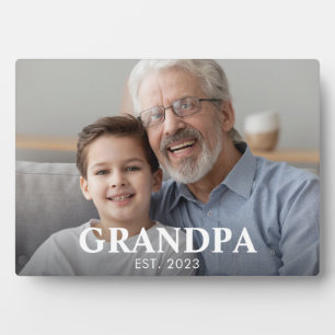Grandpa Established Grandparents Day Photo Plaque