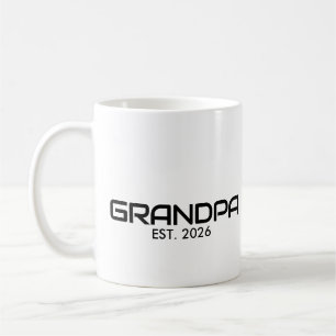 Grandpa Established New Grandad Gift Coffee Mug