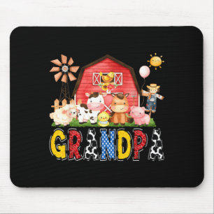 Grandpa Farm Cow Birthday Boy Matching Family Part Mouse Mat