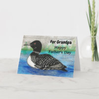 Grandpa Father’s Day Loon Painting Watercolor