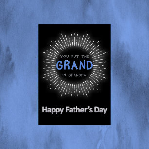 Grandpa Father's Day Flat Holiday Card