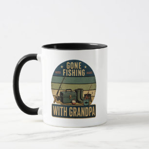 Grandpa Fishing Gift Vintage Fisherman Mug