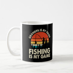 Grandpa Fishing Shirt – Retro Vintage Fishing Gift Coffee Mug