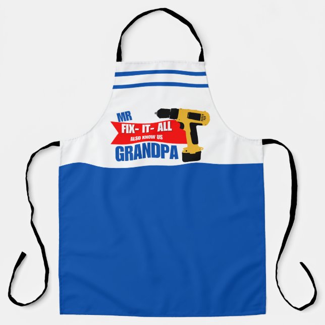grandpa fix all apron (Front)
