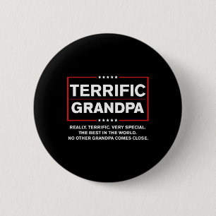 Grandpa - Funny Donald Trump Campaign Style  6 Cm Round Badge
