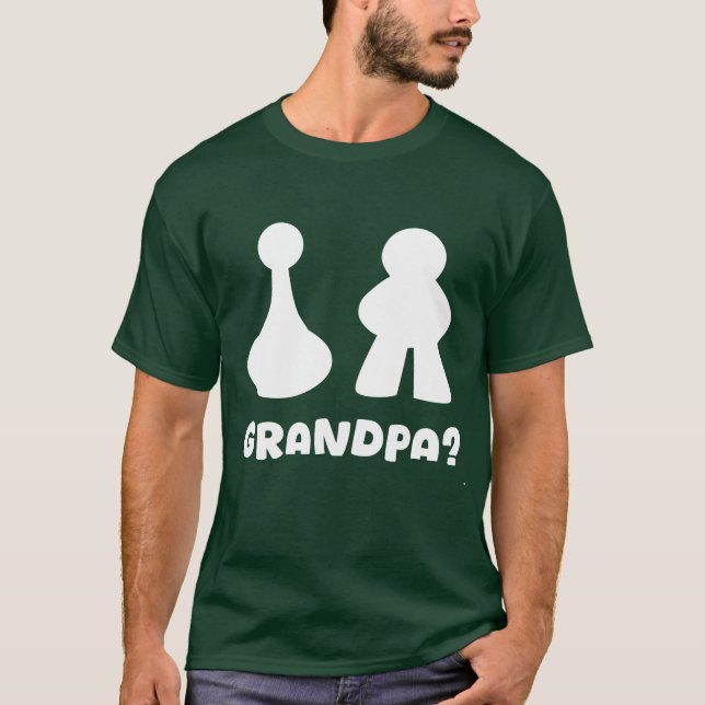  Grandpa Game Piece Funny Gamer  Design T-Shirt (Front)