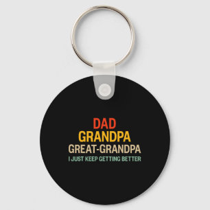Grandpa Getting Better Vintage For Retro Fathers D Key Ring