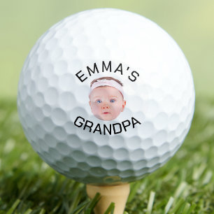 Grandpa Gift, Custom Baby Face, Photo Gift Golf Balls