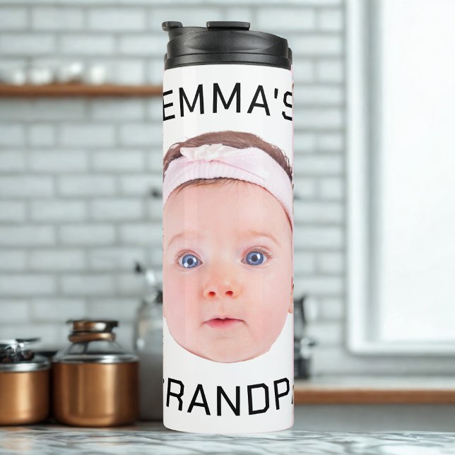 Grandpa Gift, Custom Baby Face, Photo Gift Thermal Tumbler (Creator Uploaded)