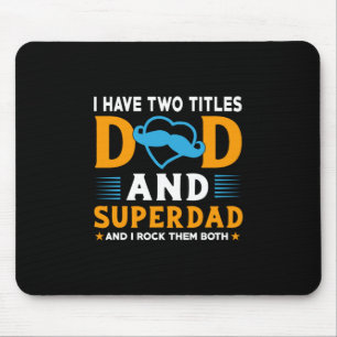 Grandpa Gift Dad And Super Dad Mouse Mat