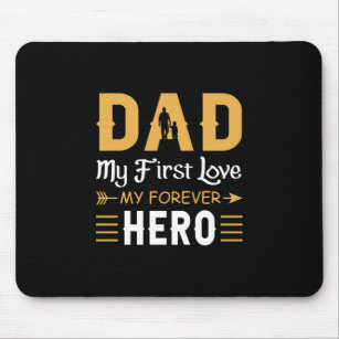 Grandpa Gift   Dad My Forever Hero Mouse Mat