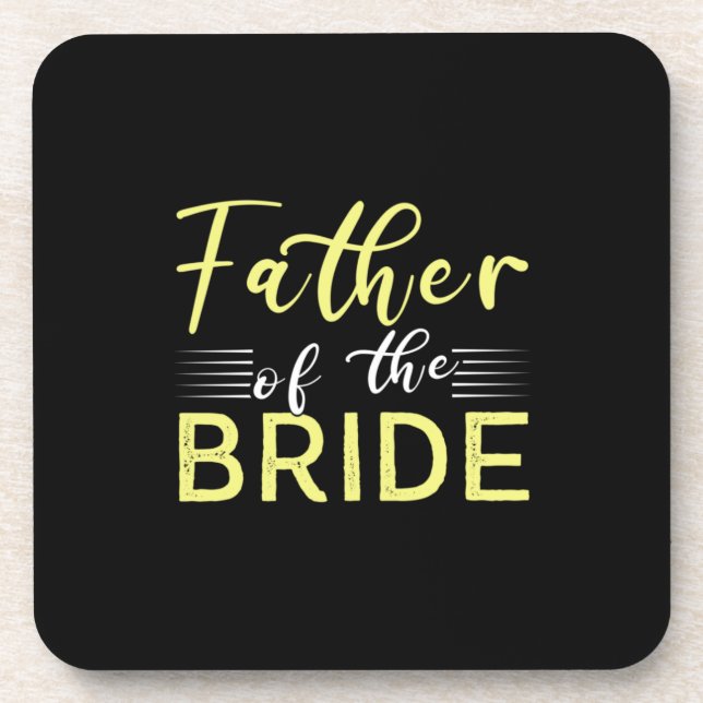 Grandpa Gift | Father Of The Bride Coaster (Front)