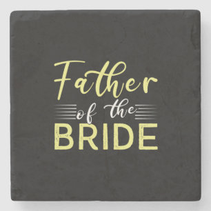 Grandpa Gift Father Of The Bride Stone Coaster